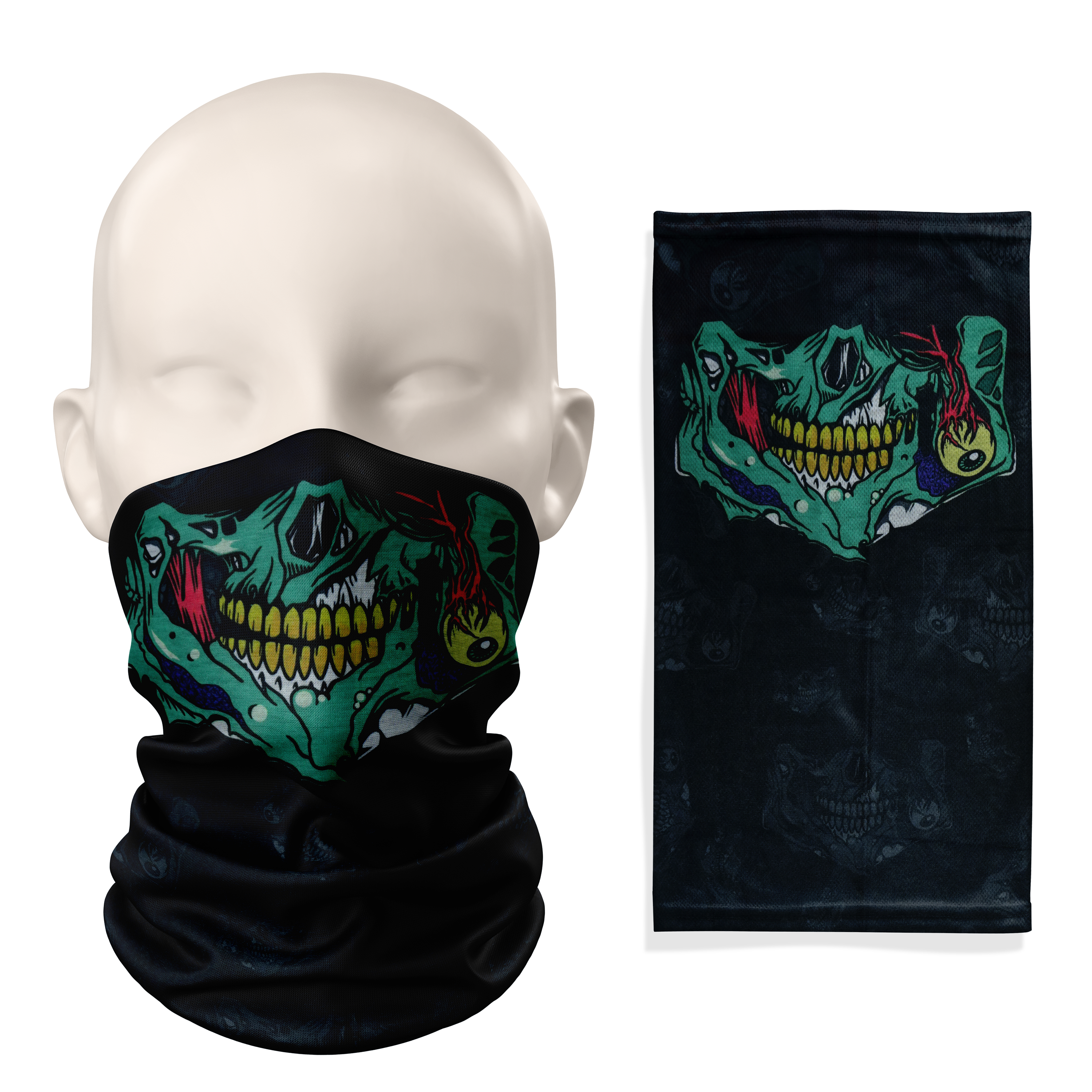 Rotface Zombie Snood – Breathable Mask Neck Gaiter Face Covering