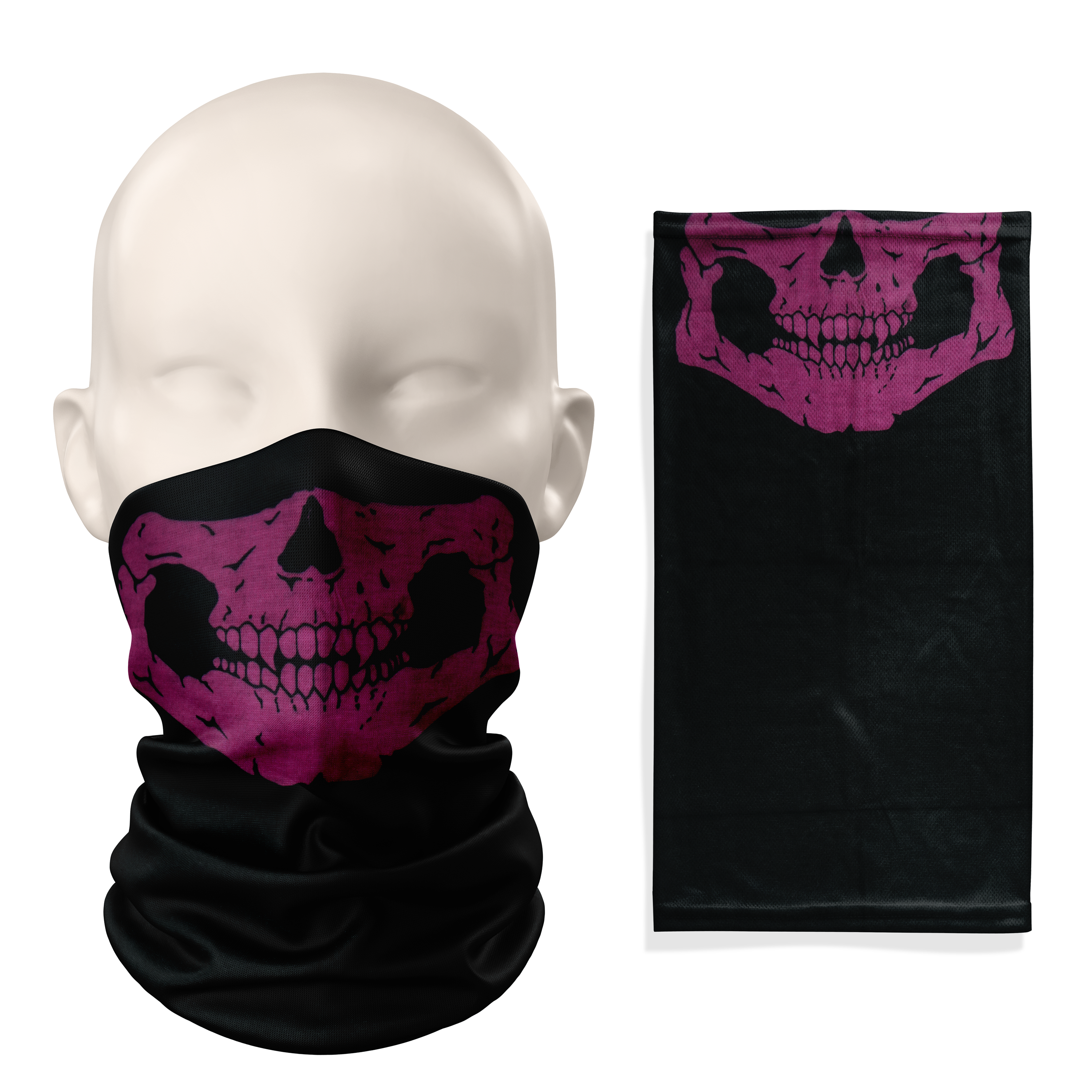 Pink Crimson Snood  – Breathable Mask Neck Gaiter Face Covering