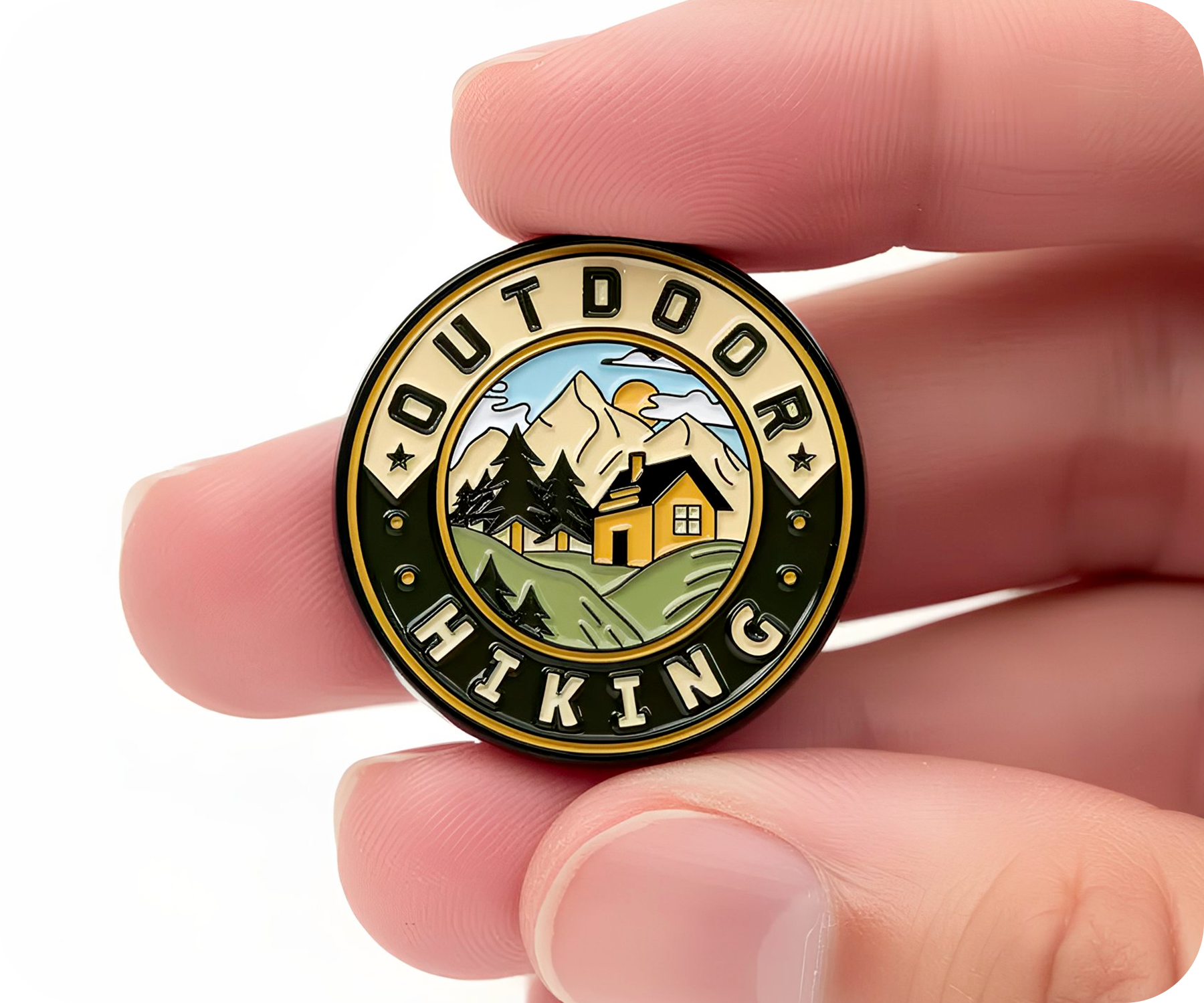 Outdoor Hiking Travel Pin Badge Secondary image