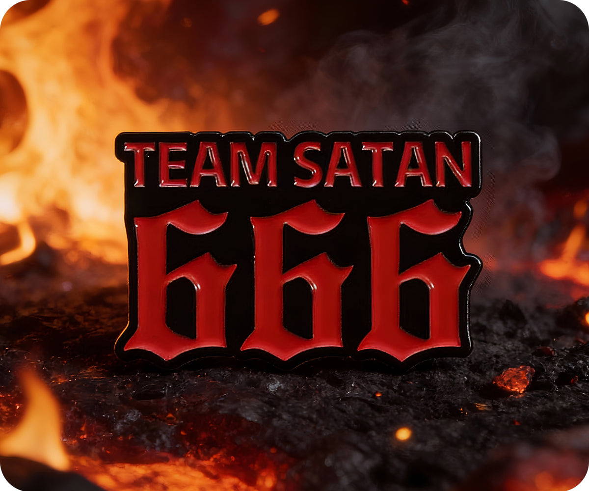 Team Satan 666 Pin Badge – Tigoli