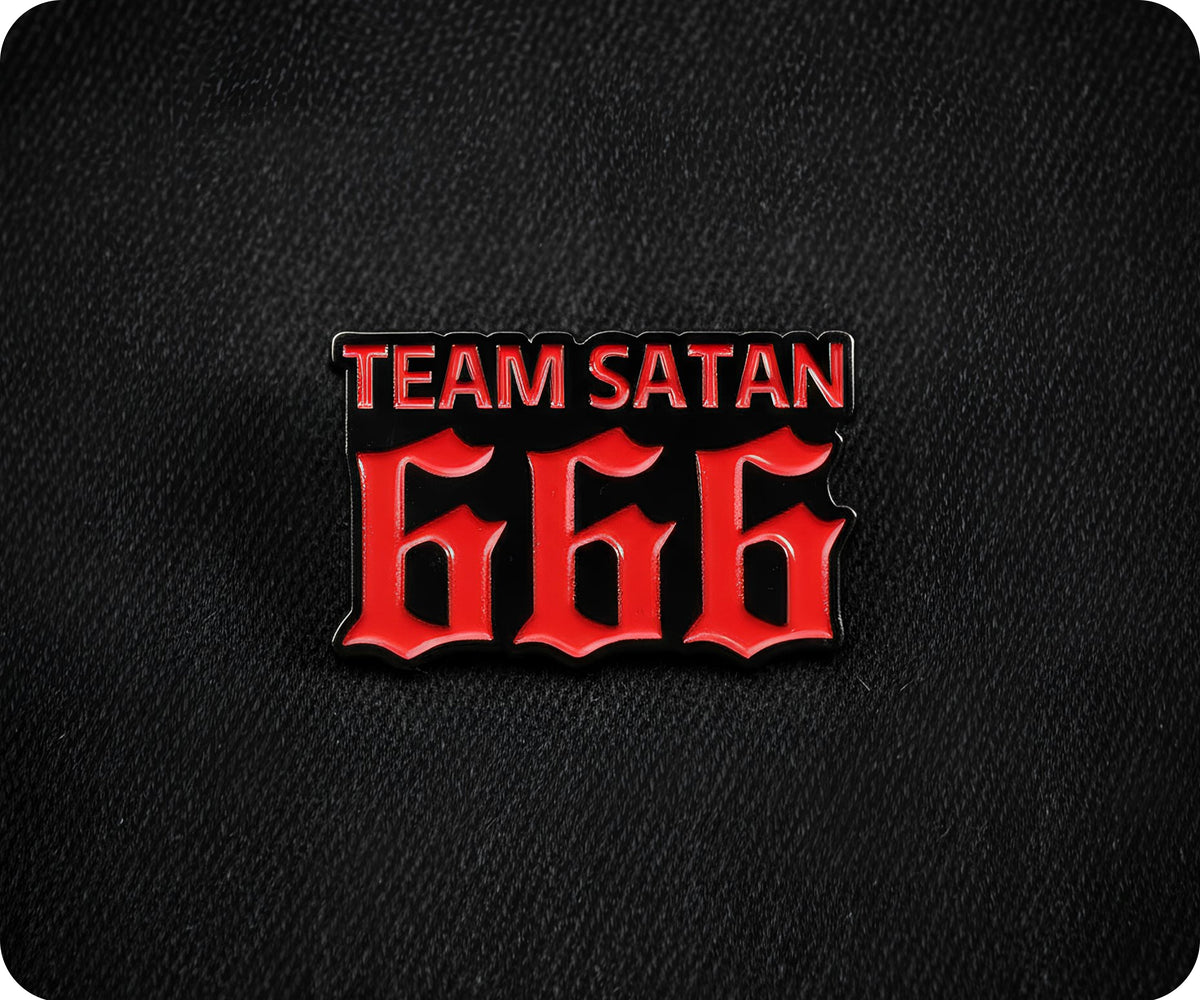 Team Satan 666 Pin Badge – Tigoli