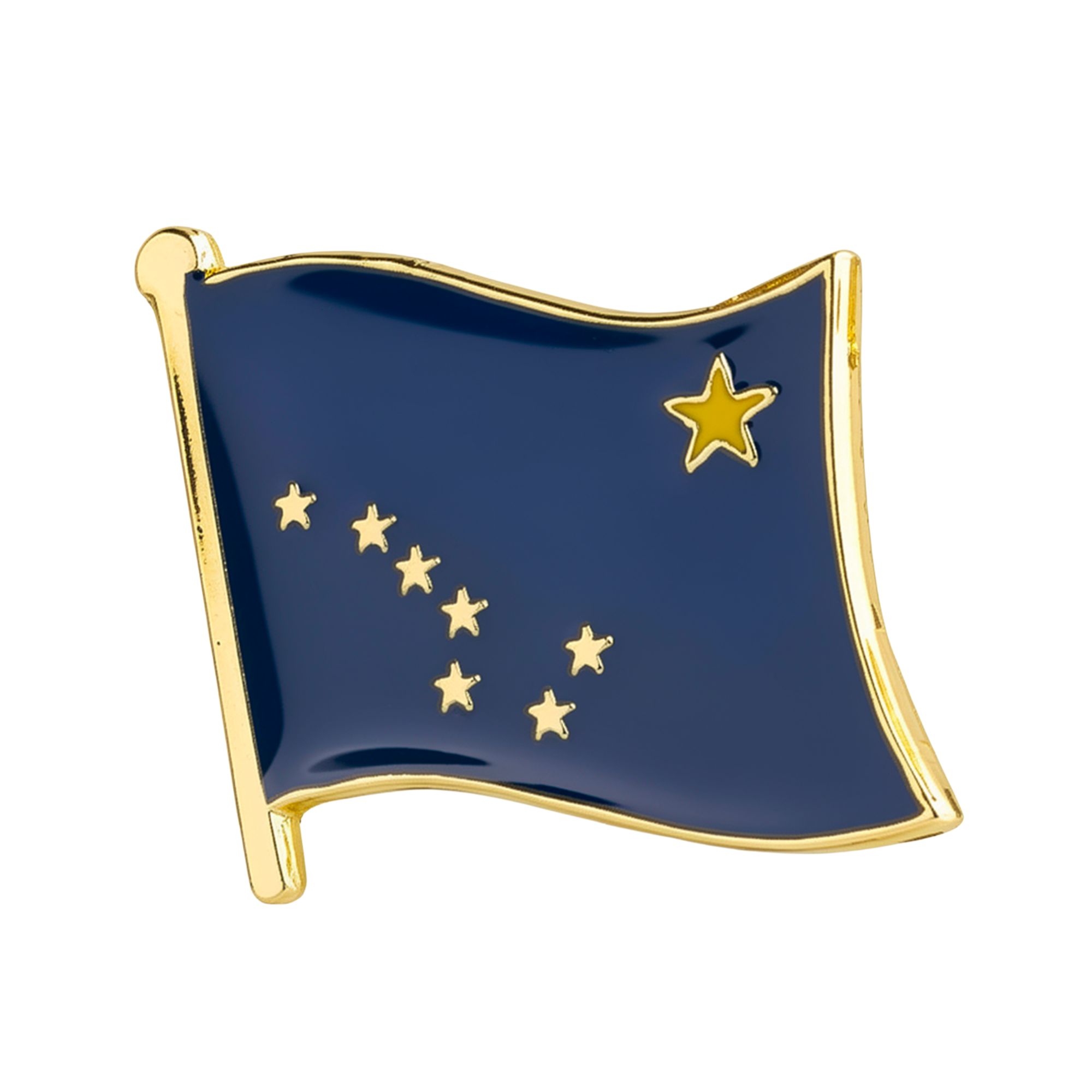 Alaska U.S.A. State Flag Pin Badge Main image