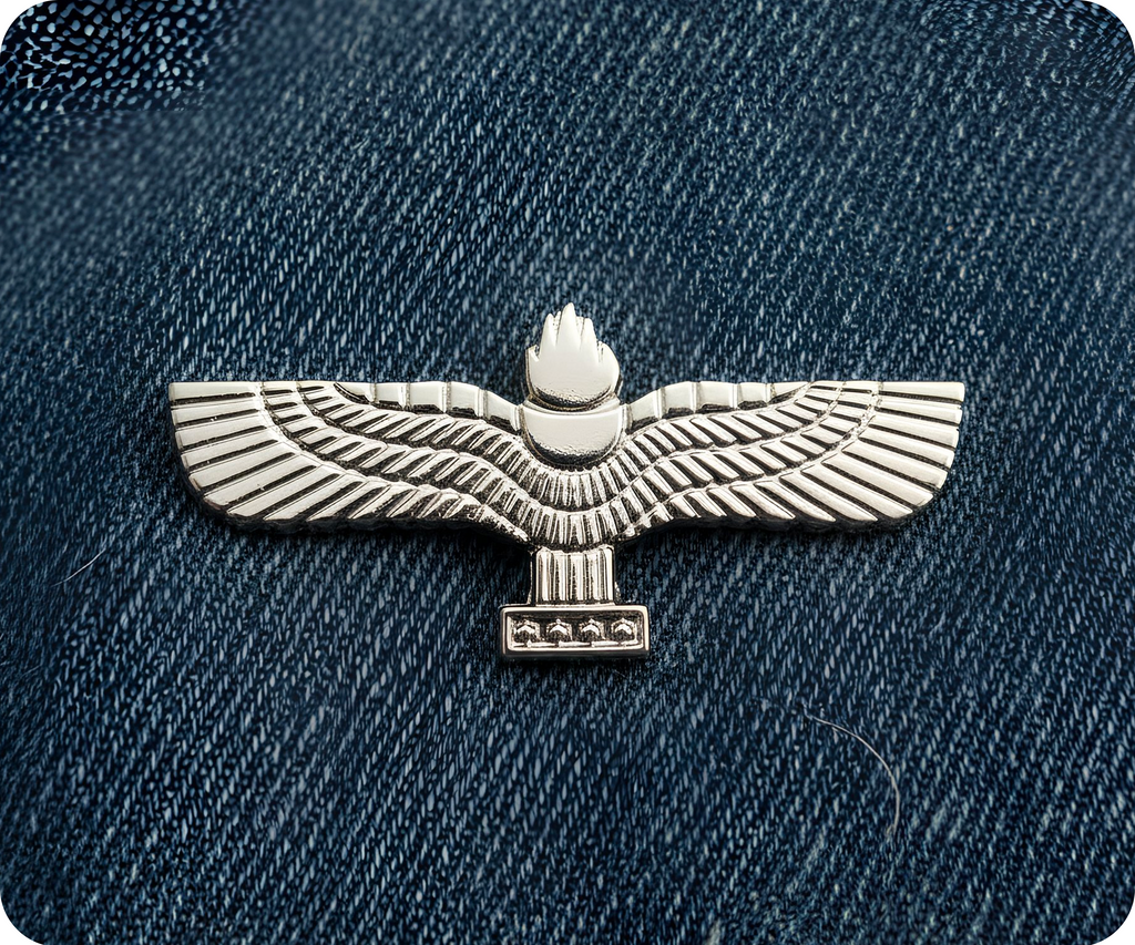 Aremnian Eagle Silver Pin Badge