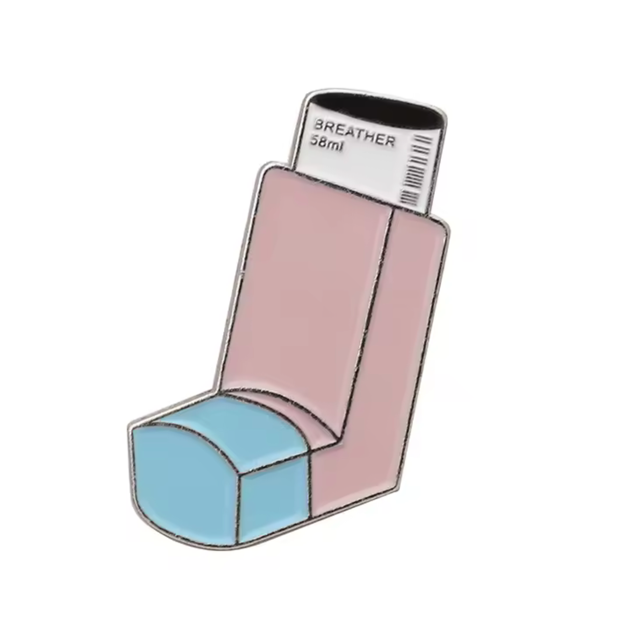 Asthma Inhaler Pin Badge Main image