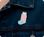Asthma Inhaler Pin Badge