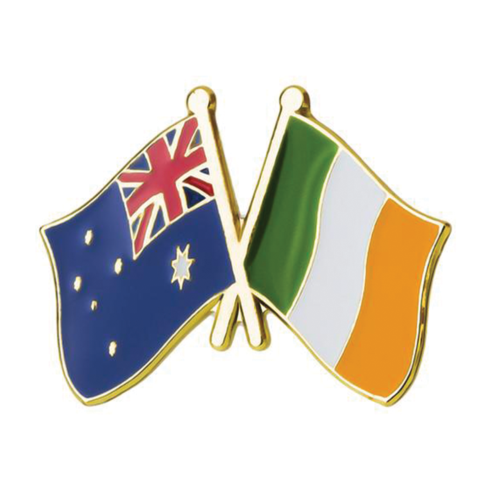 Australia & Ireland Friendship Pin Badge