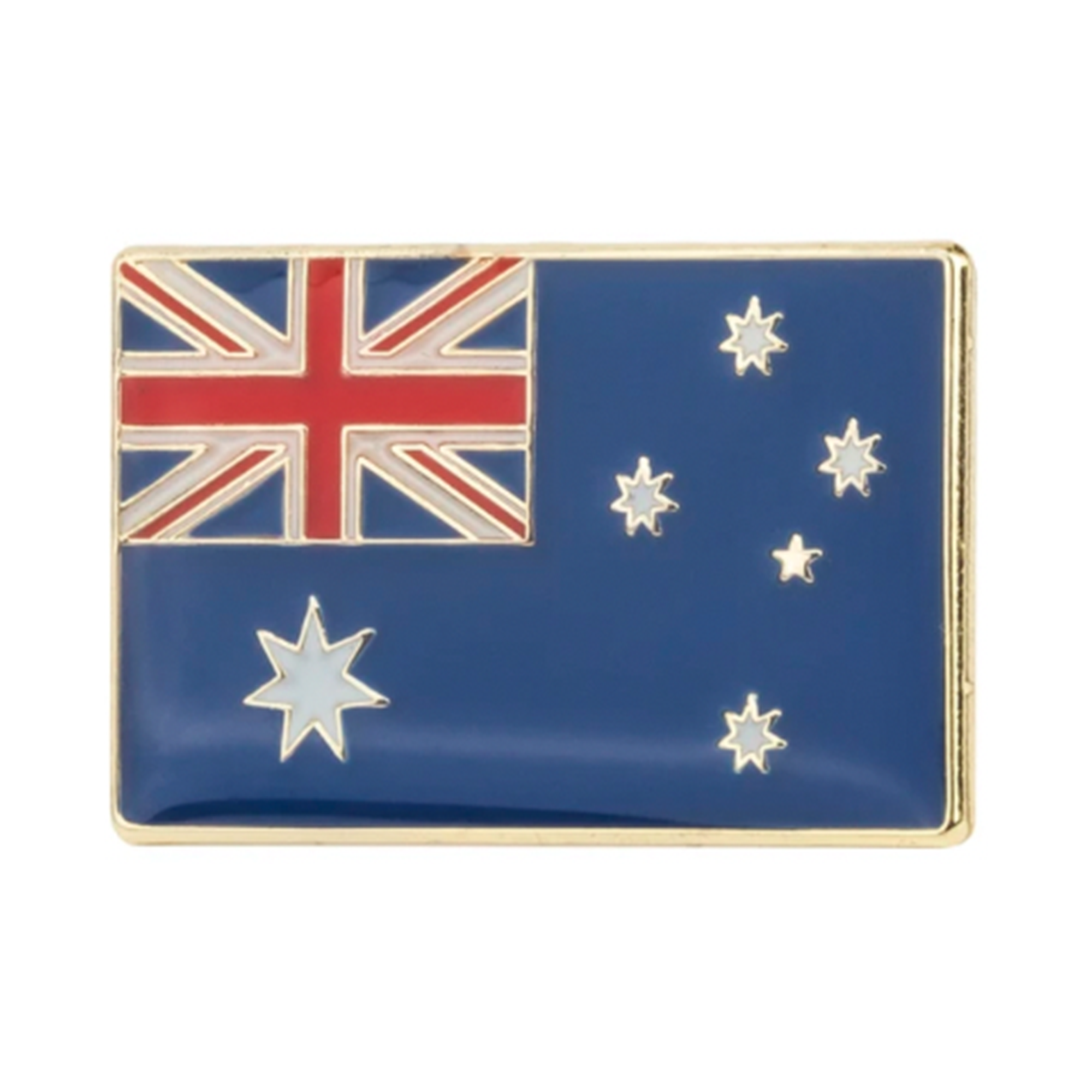 Australian Rectangle Flag Pin Badge Main image