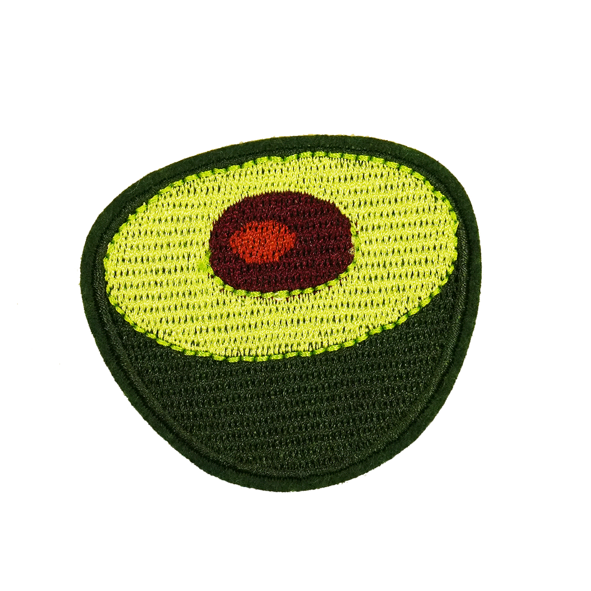 Half Avocado Embroidery Patch (6 x 5cm)