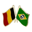 Belgium & Brazil Friendship Pin Badge