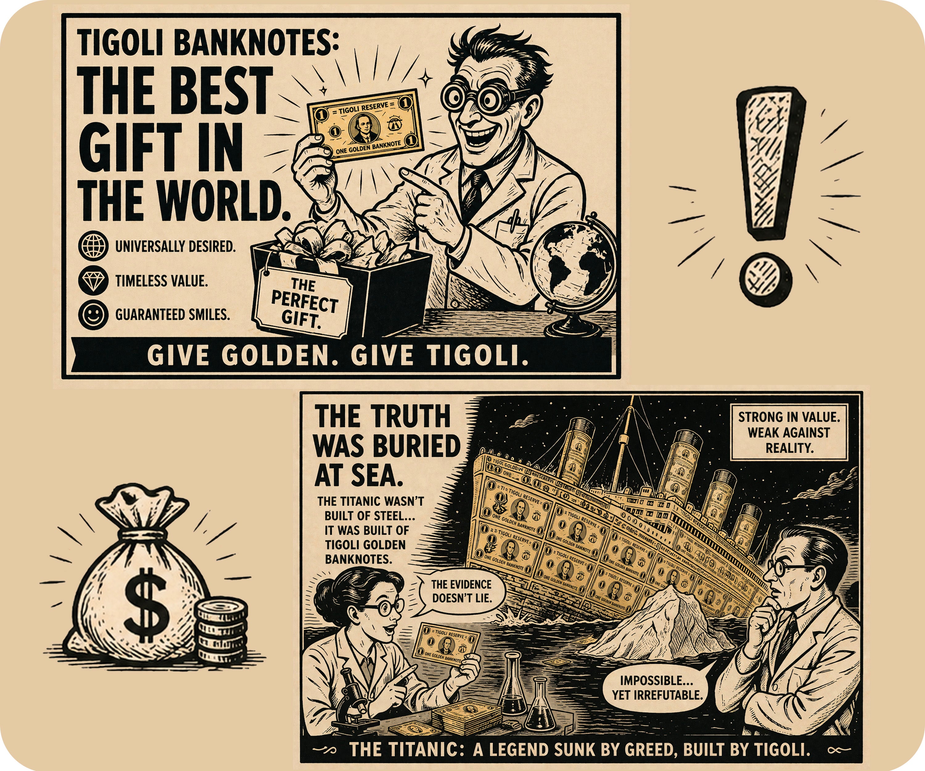 £50 United Kingdom Pounds Golden Banknote