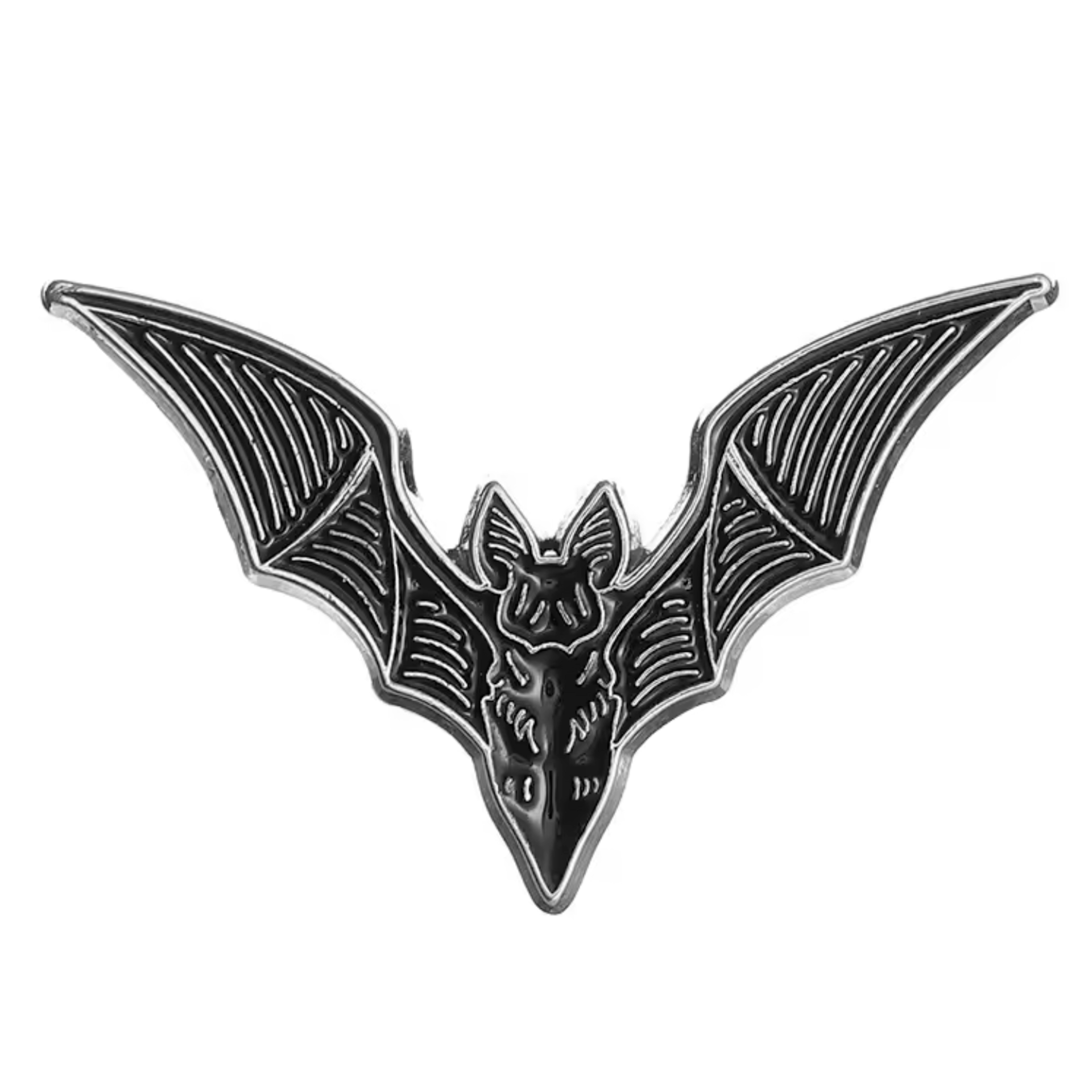 Vampire Bat Black Pin Badge Main image