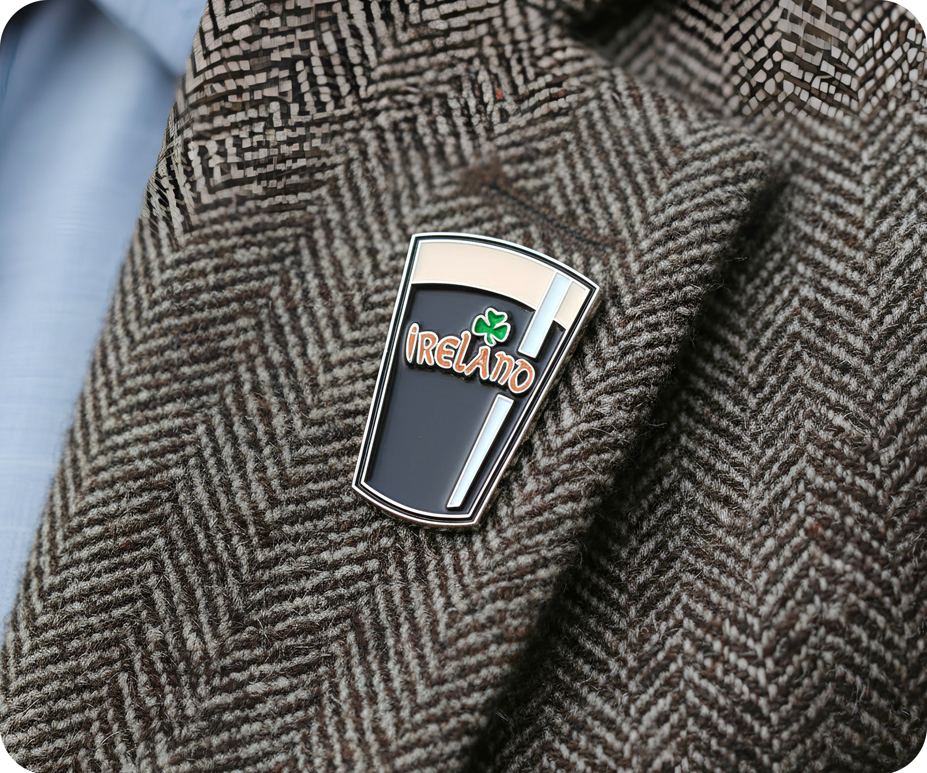 Irish Ireland Beer Pin Badge