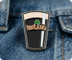 Irish Ireland Beer Pin Badge