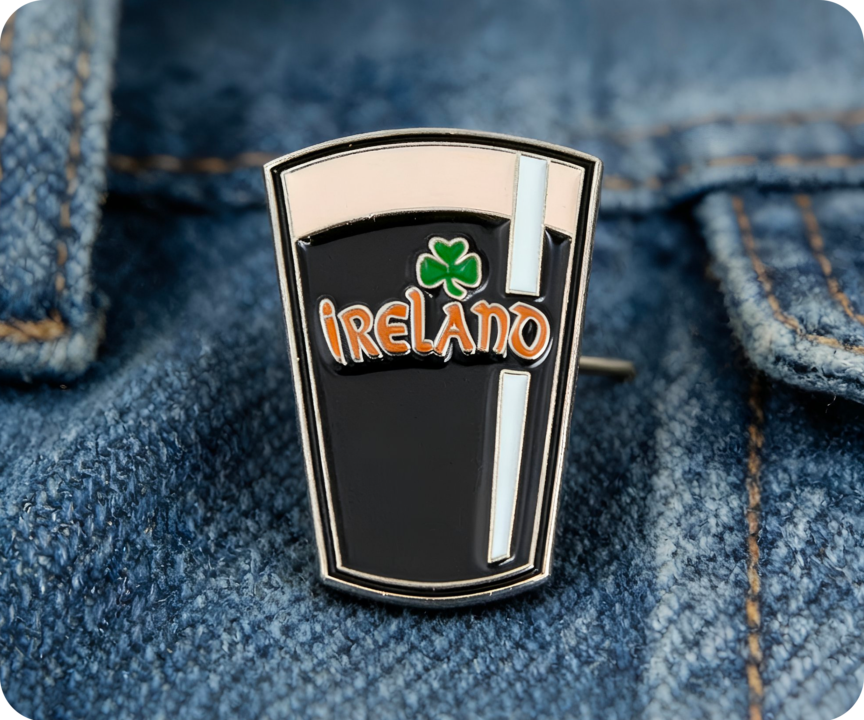 Irish Ireland Beer Pin Badge