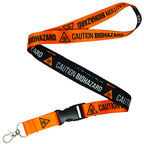 Caution Biohazard Warning Symbol Lanyard