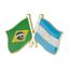 Brazil & Argentina Friendship Pin Badge