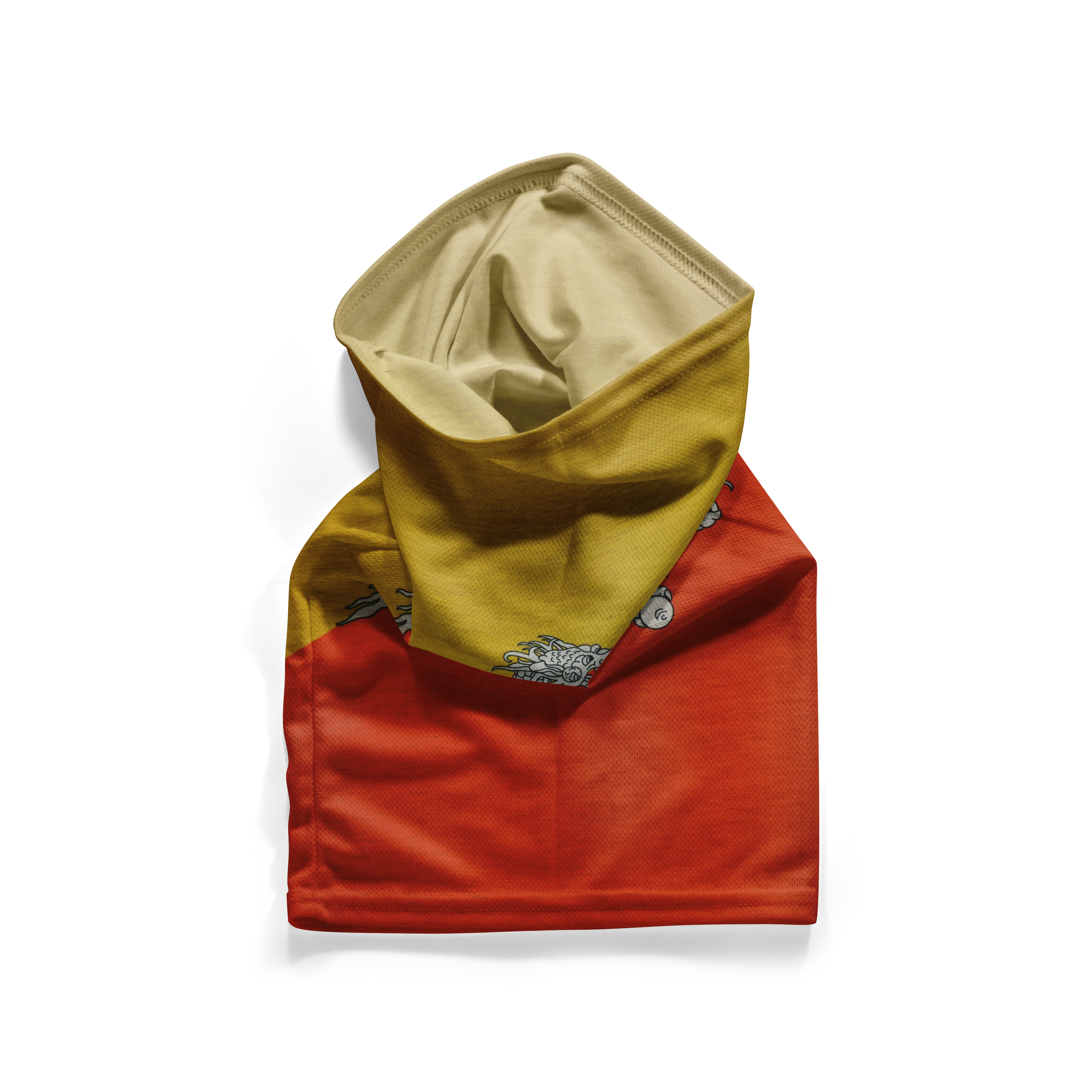 Bhutan Flag Snood  – Breathable Mask Neck Gaiter Face Covering