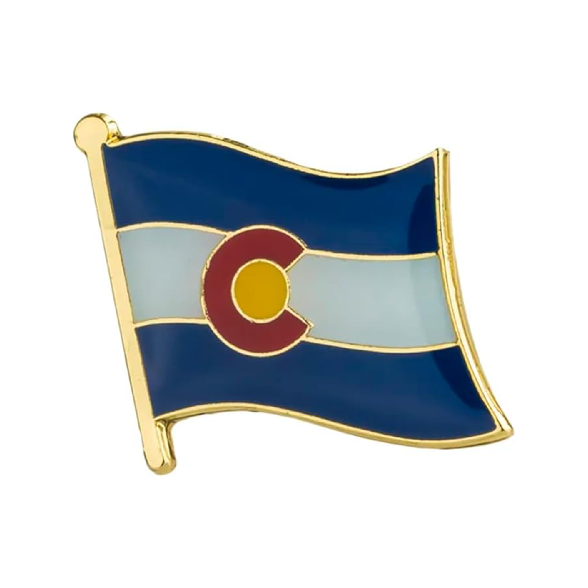 Colorado U.S.A. State Flag Pin Badge Main image