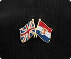 United Kingdom UK & Croatia Friendship Pin Badge