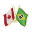 Brazil & Canada Friendship Pin Badge