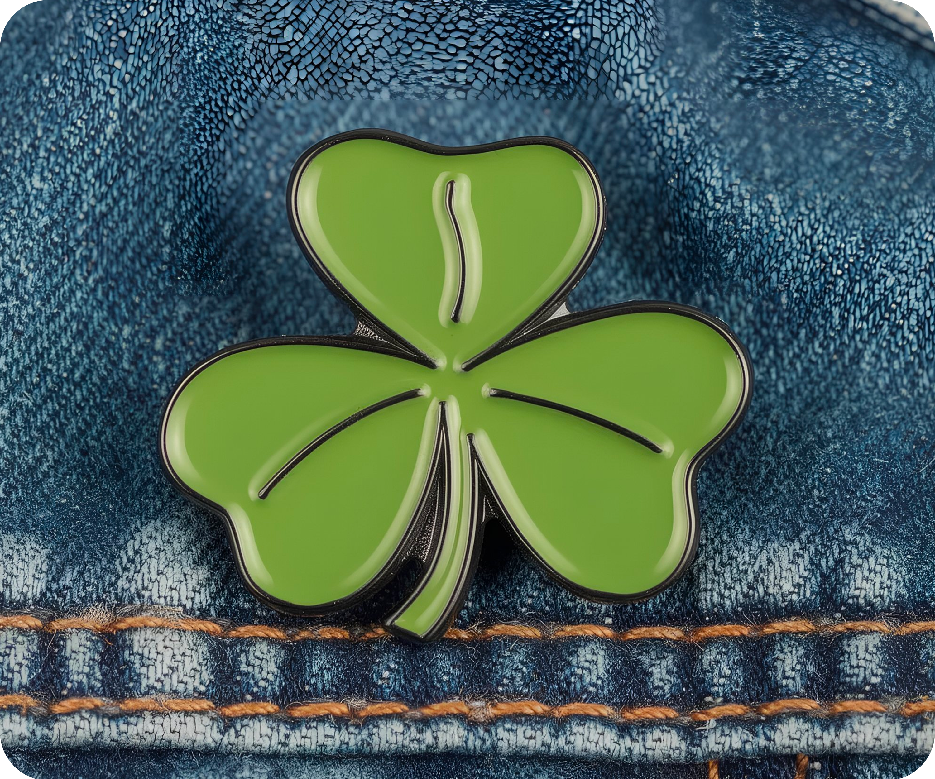 Irish Clover Pin Badge Secondary image