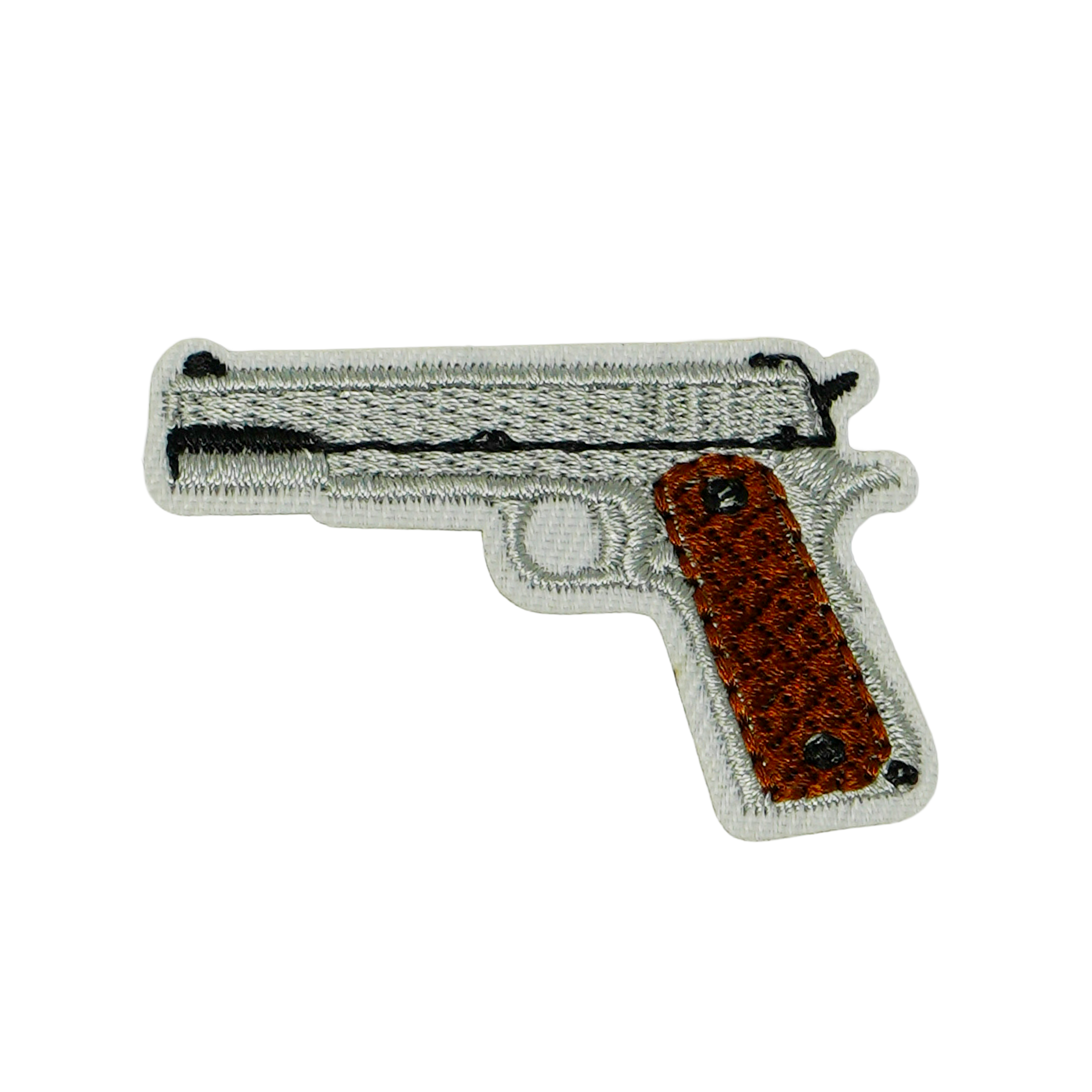 Colt M1911 Pistol Gun Iron On Patch (4.8 x 3.1cm)
