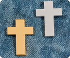 Christian Cross Pin Badge