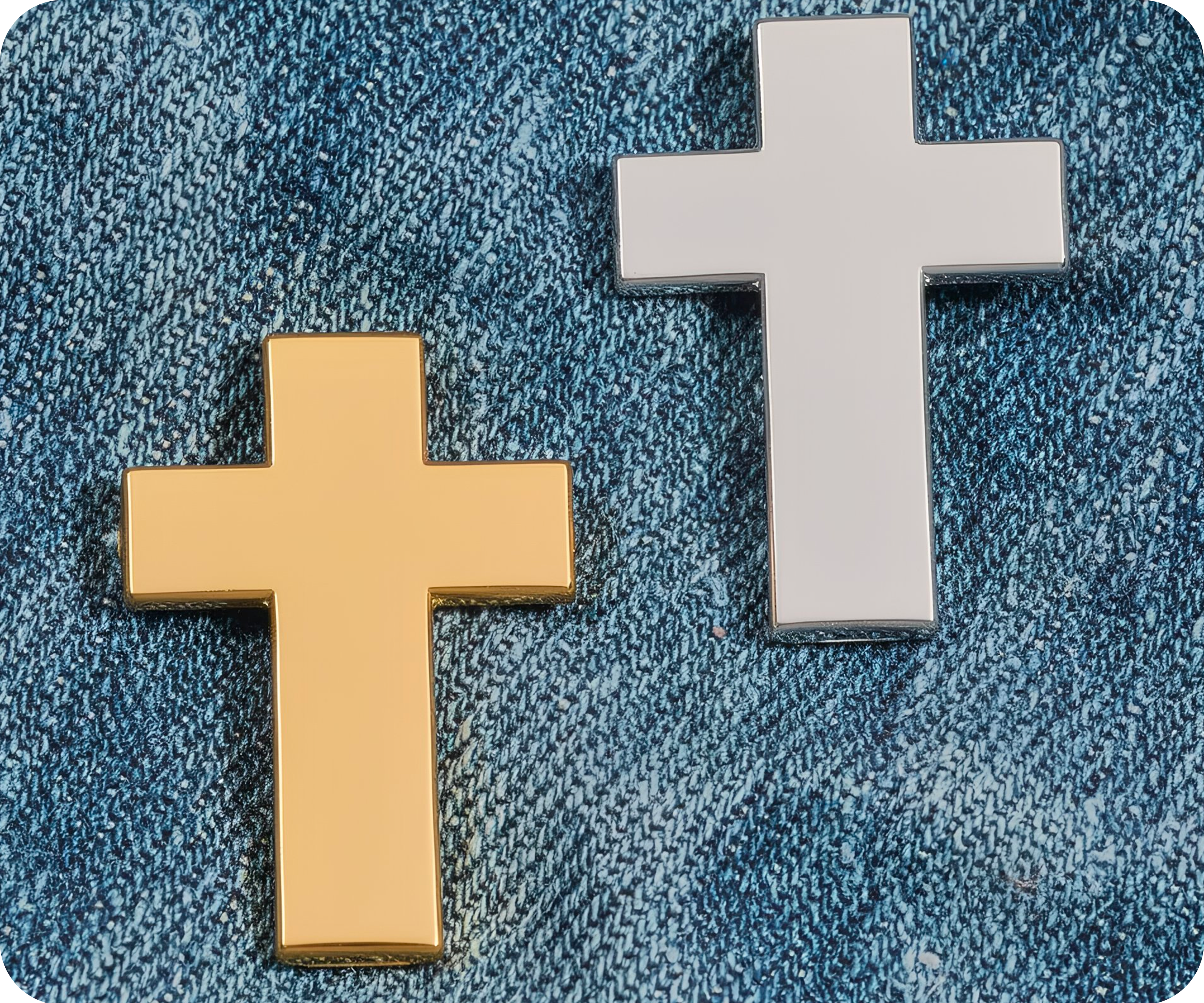 Christian Cross Pin Badge