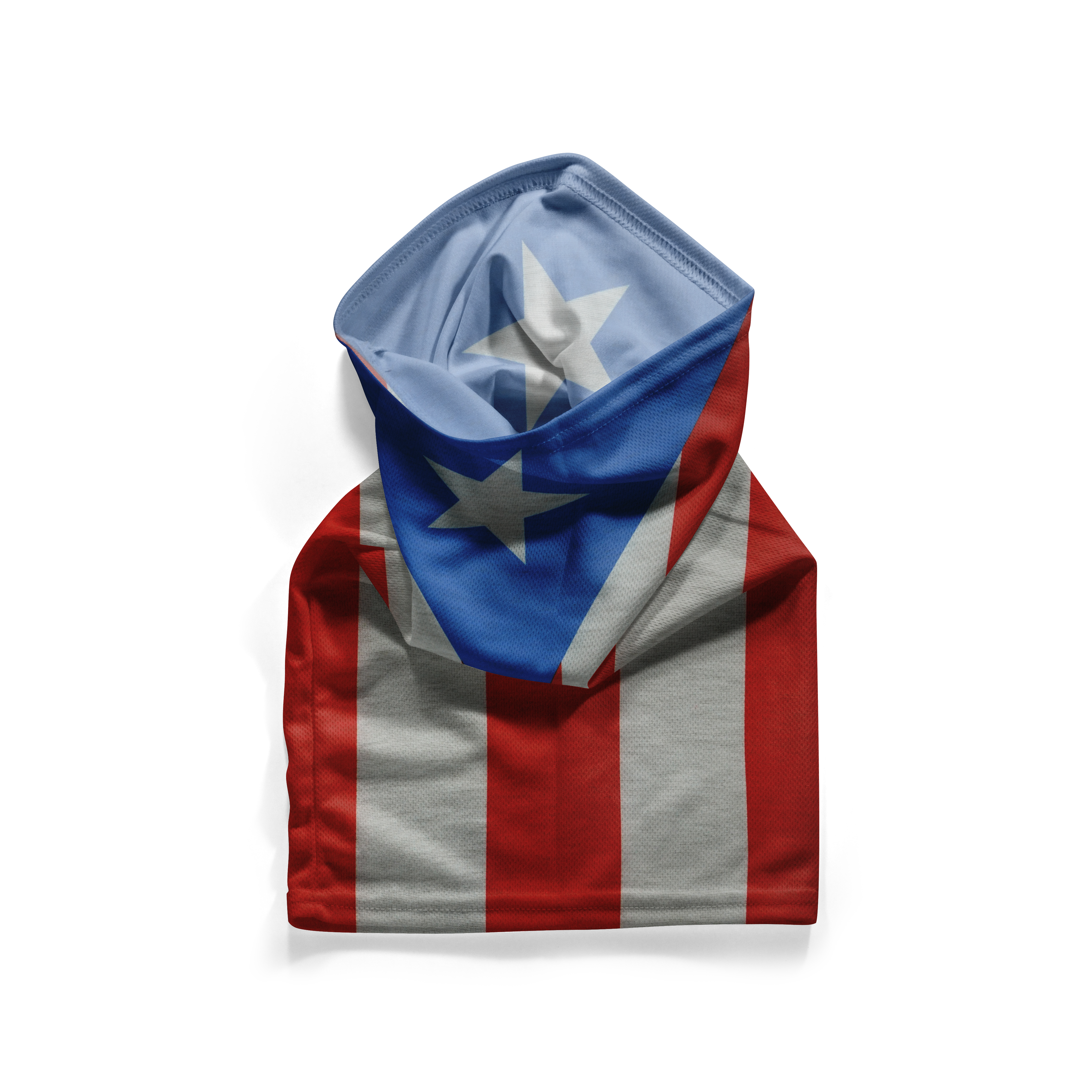 Puerto Rico Flag  – Breathable Mask Neck Gaiter Face Covering