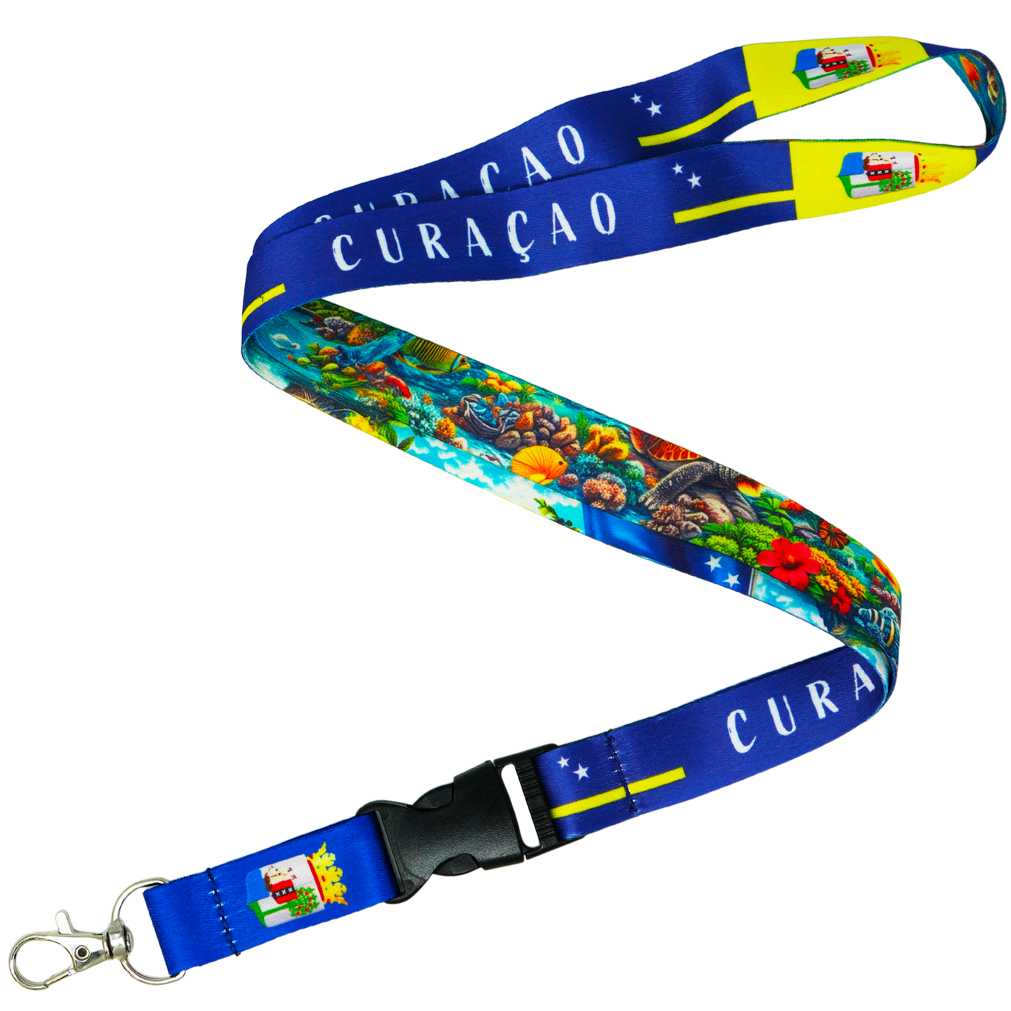 Curaçao National Flag Caribbean Island Lanyard Main image