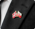 Denmark & Greenland Friendship Pin Badge