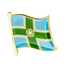 Derbyshire Regional English County Flag Pin Badge