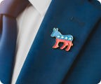 Democrat Donkey Pin Badge