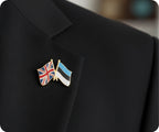 United Kingdom & Estonia Friendship Pin Badge