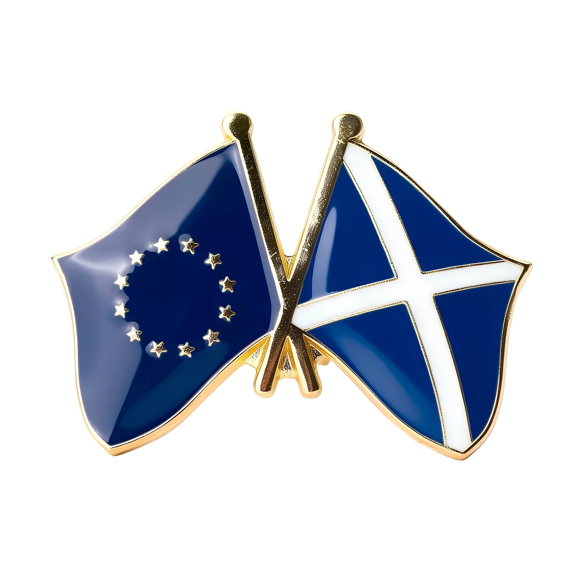 European Union & Scotland EU Friendship Pin Badge Main image
