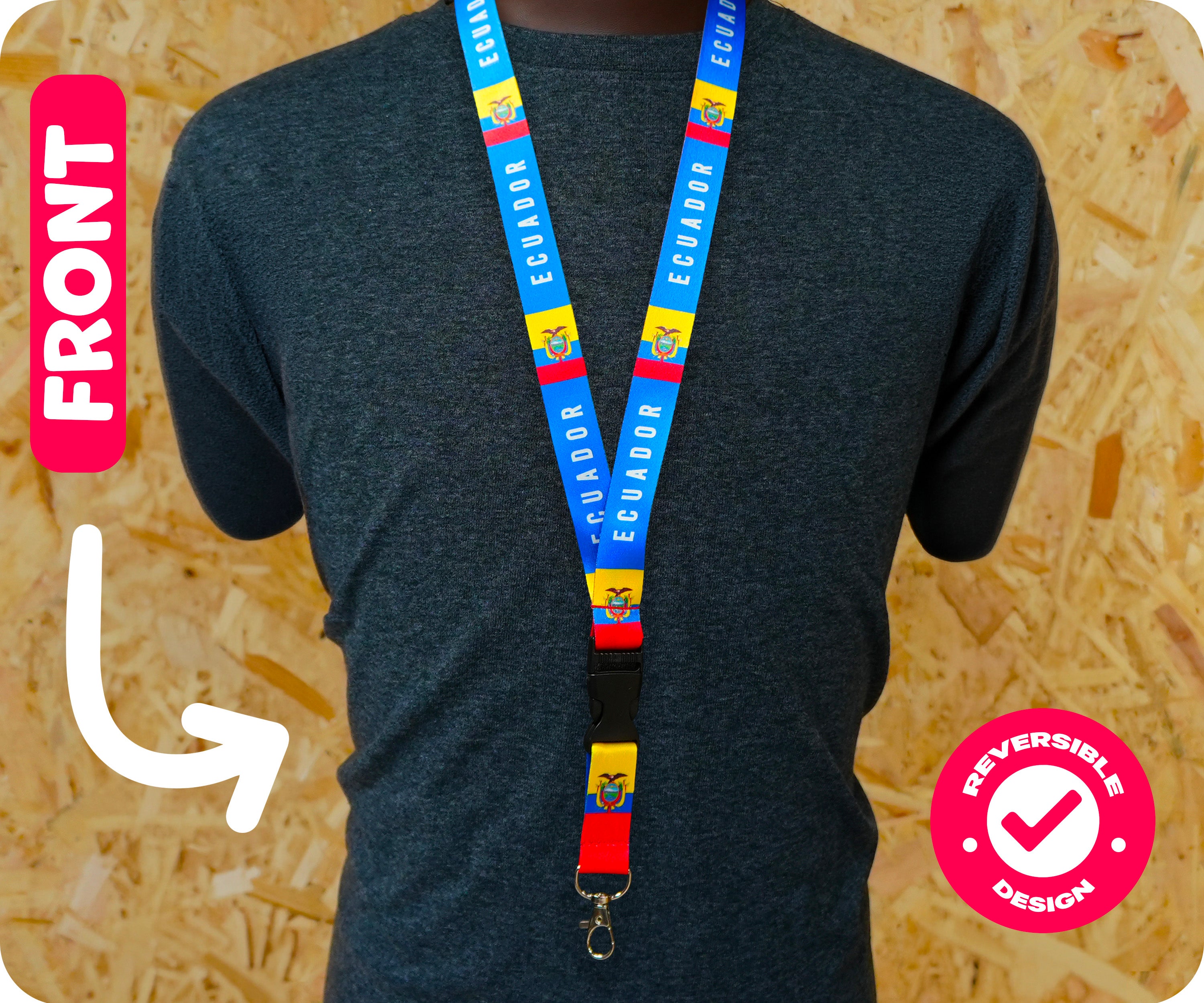 Ecuador National Flag Lanyard Secondary image