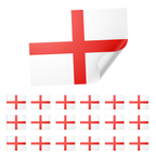 20 X England St George Cross Flag Stickers