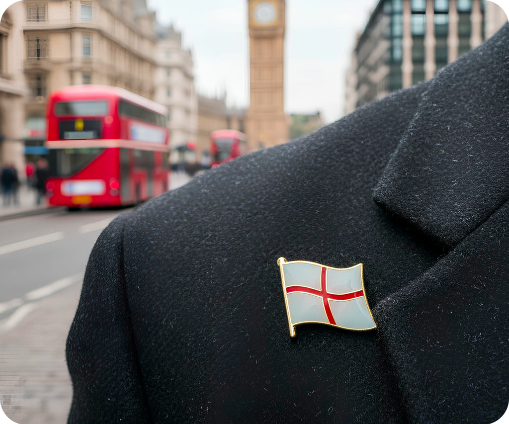 England St George Cross Flag Pin Badge