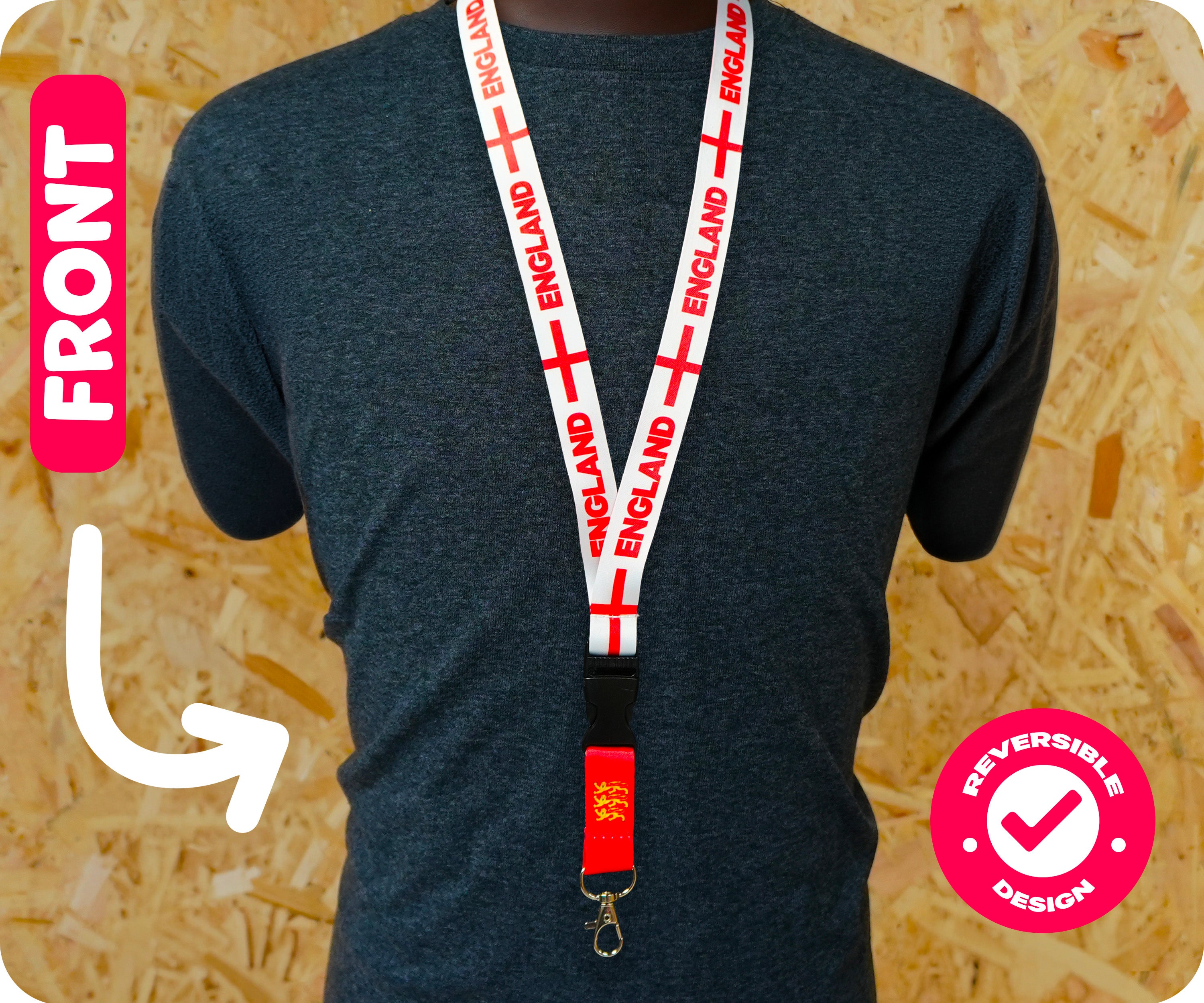 England Flag St George Cross Lanyard Secondary image