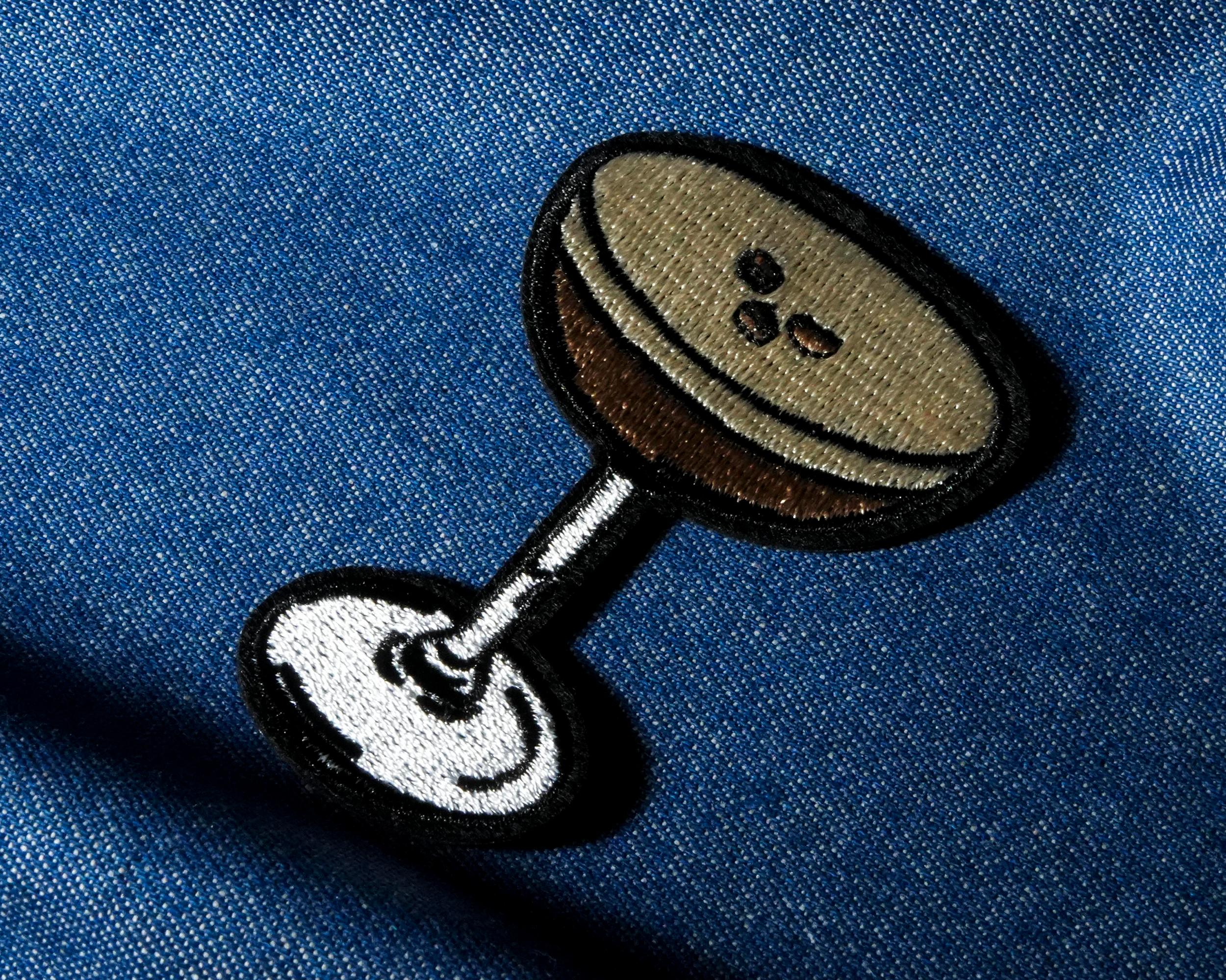 Espresso Martini Cocktail Alcohol Patch Iron On (5 x 7.5cm)
