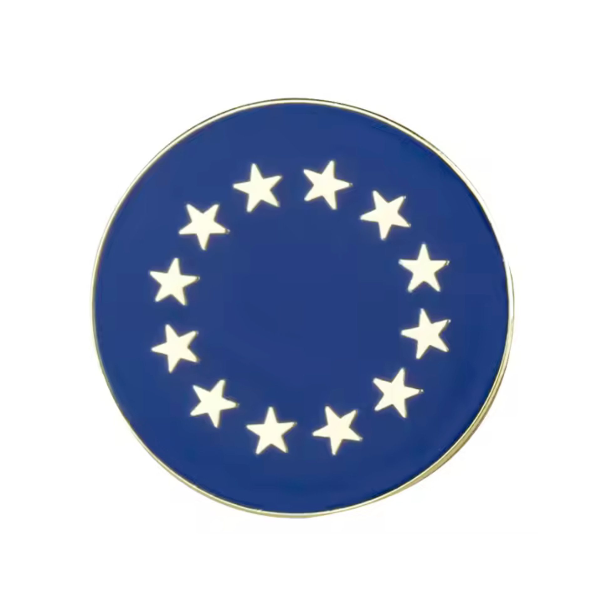 European Union EU Round Pin