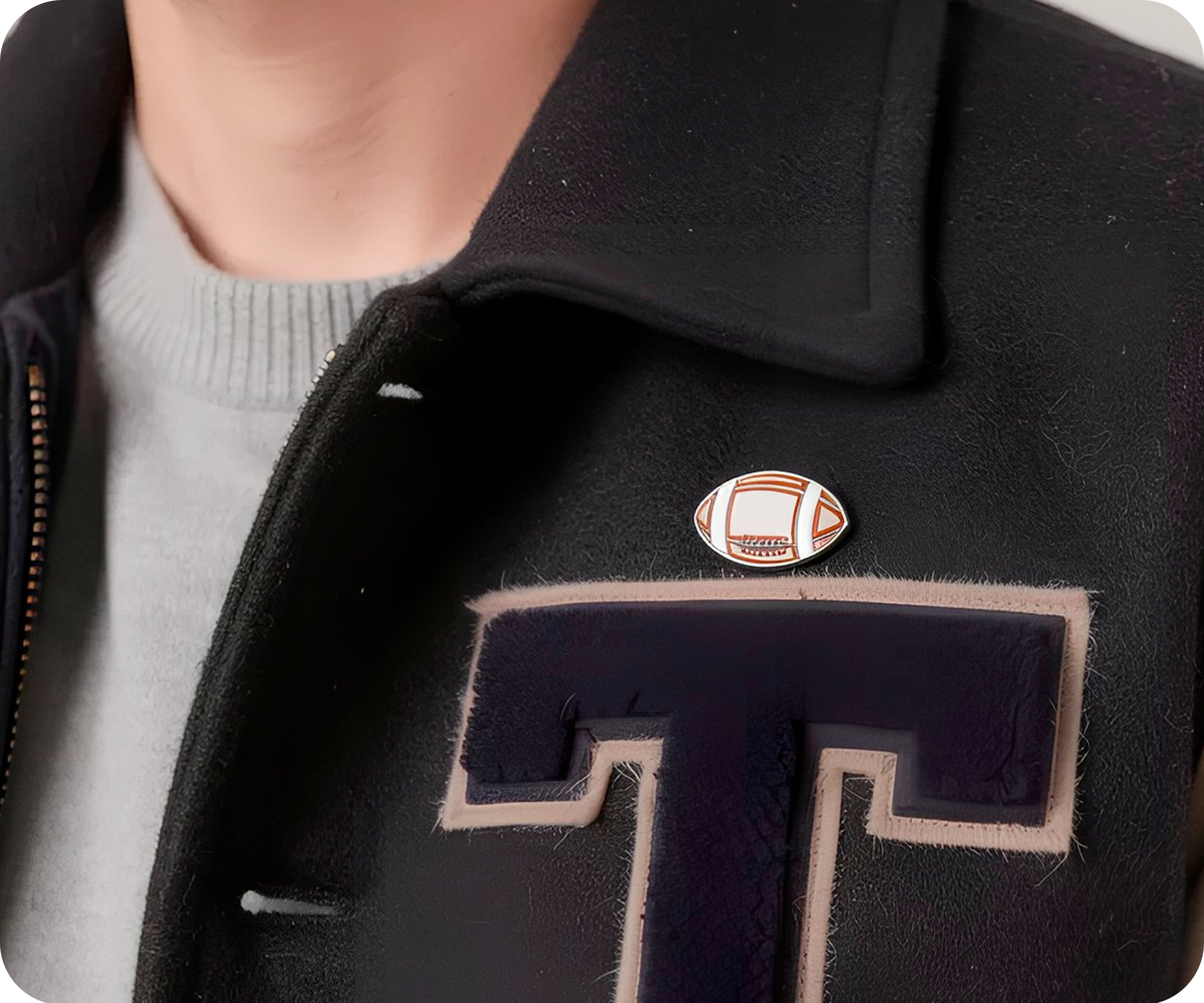 American Football Pin Badge