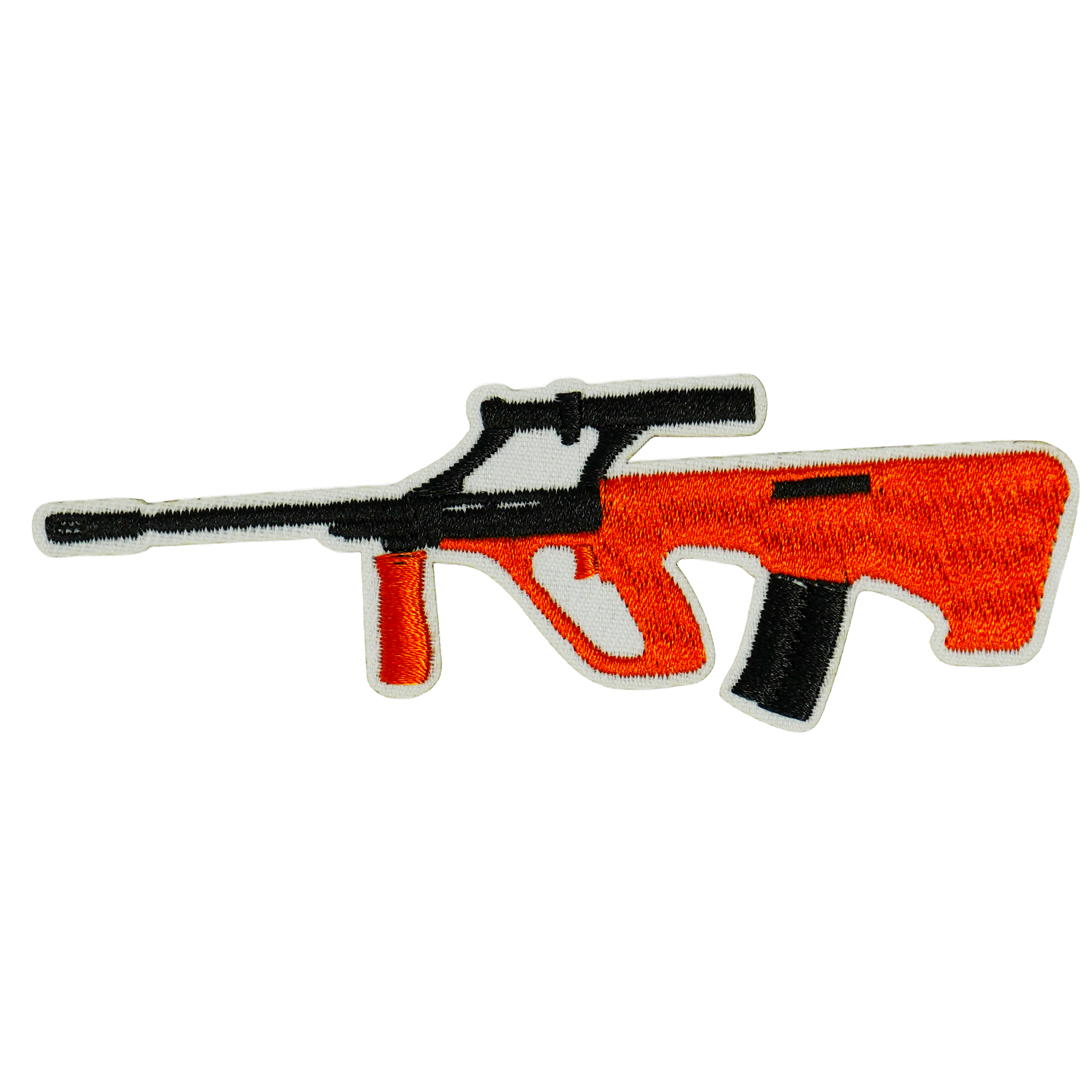 Steyr AUG HBAR Machine Gun Iron On Patch (11 x 3.5cm)