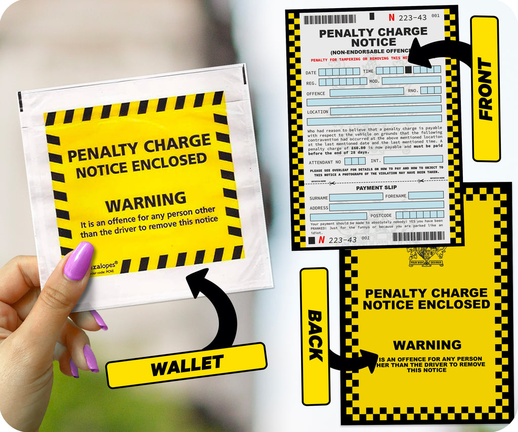Official Looking Novelty Joke Prank Funny Parking Ticket