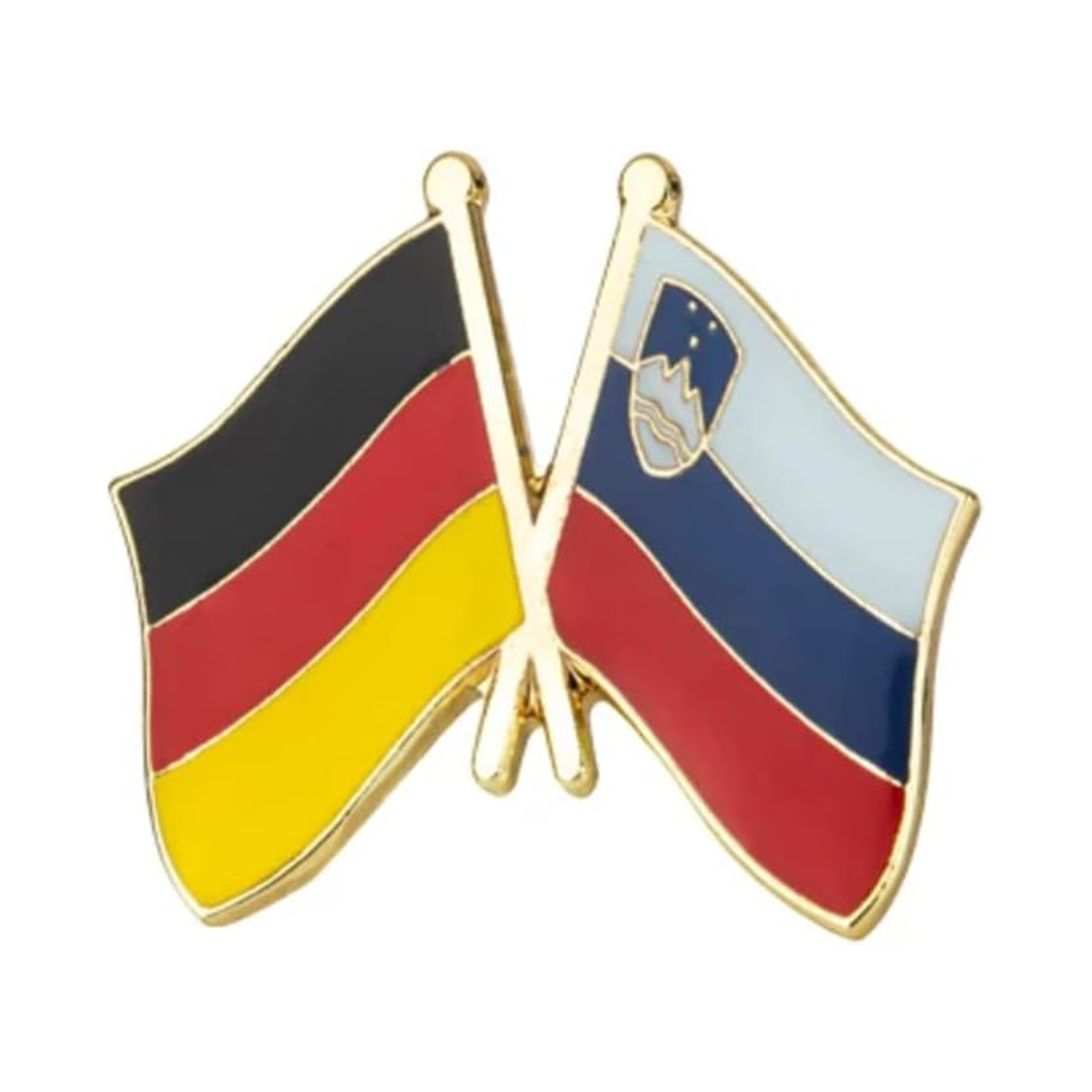 Germany & Slovenia Friendship Pin Badge