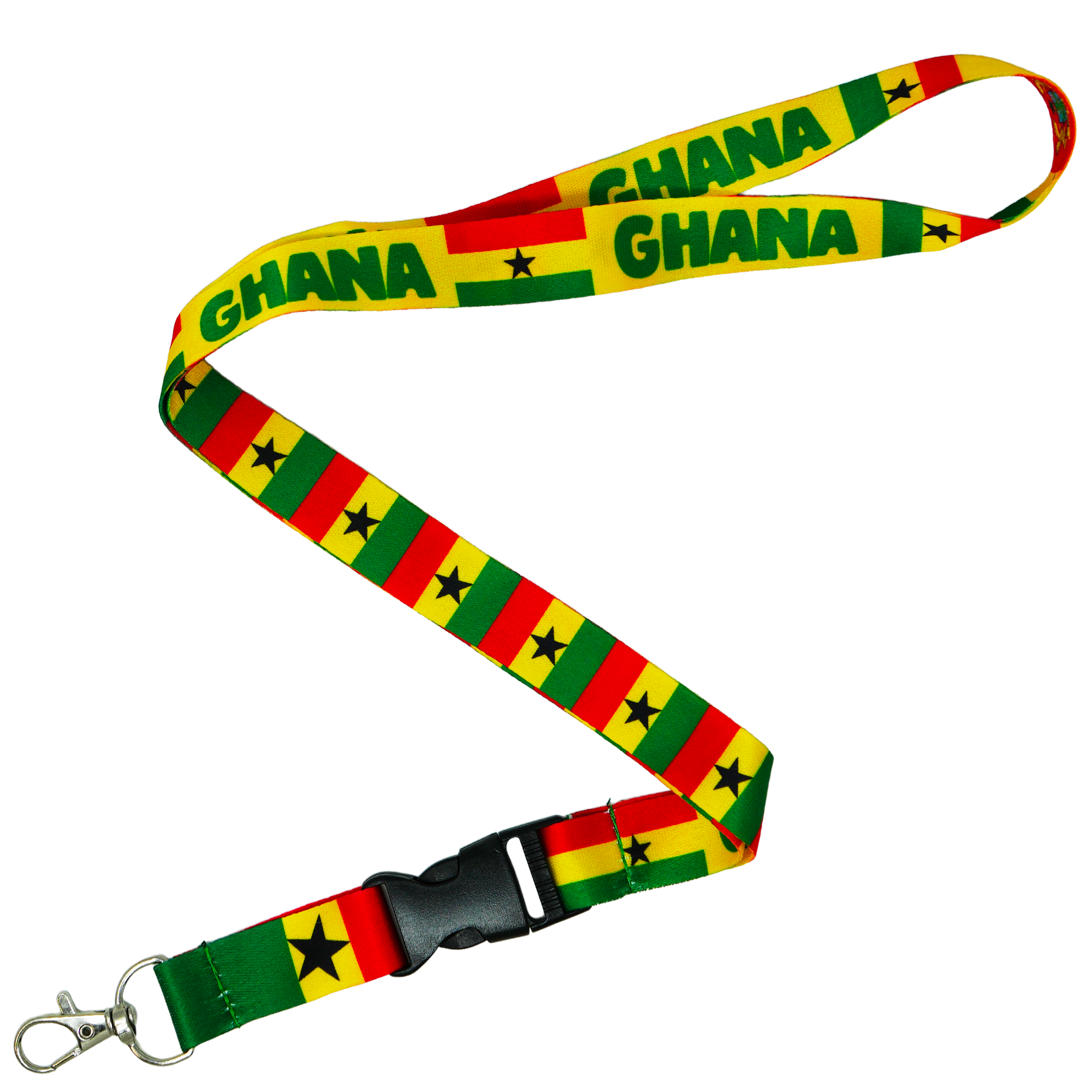 Ghana National Flag Lanyard Main image