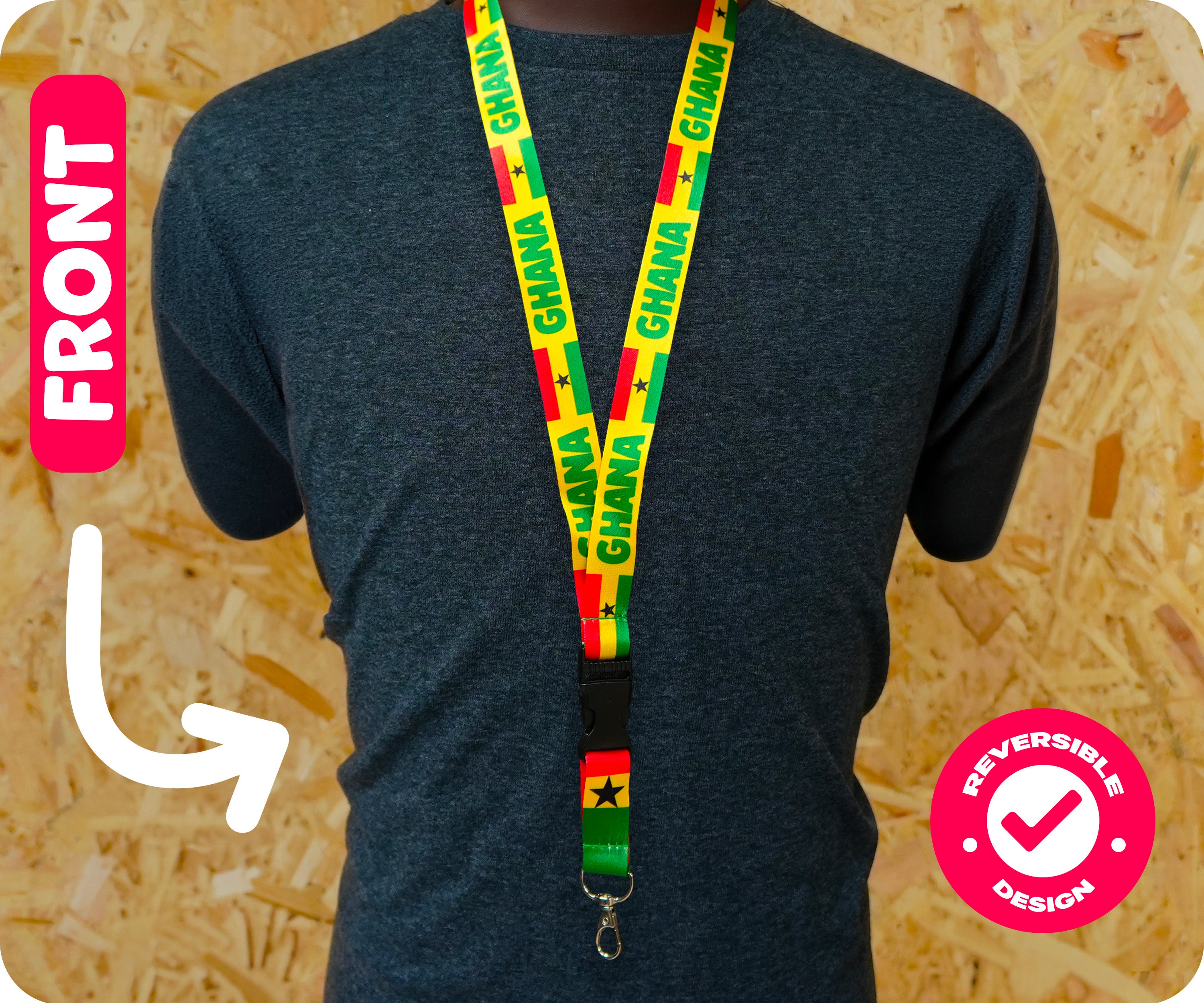 Ghana National Flag Lanyard Secondary image