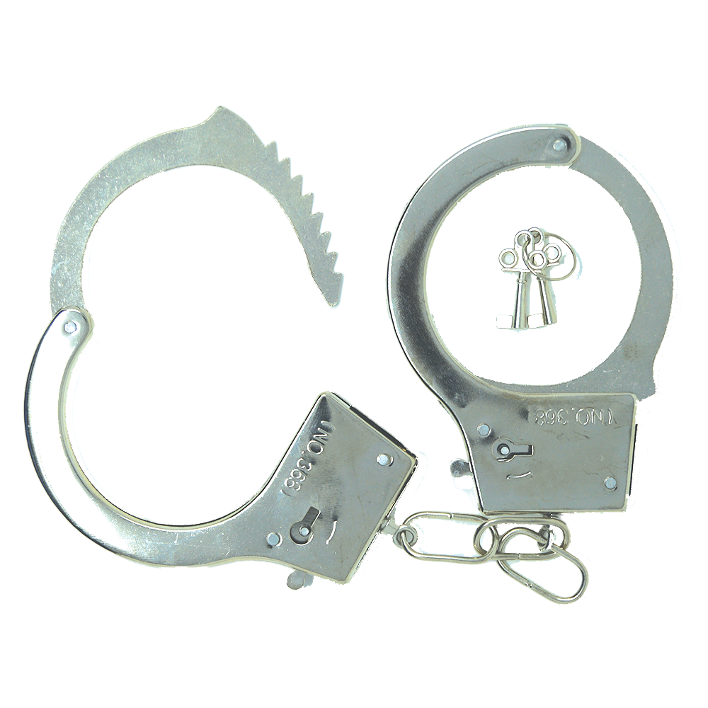 Metal Handcuffs & Keys Secondary image