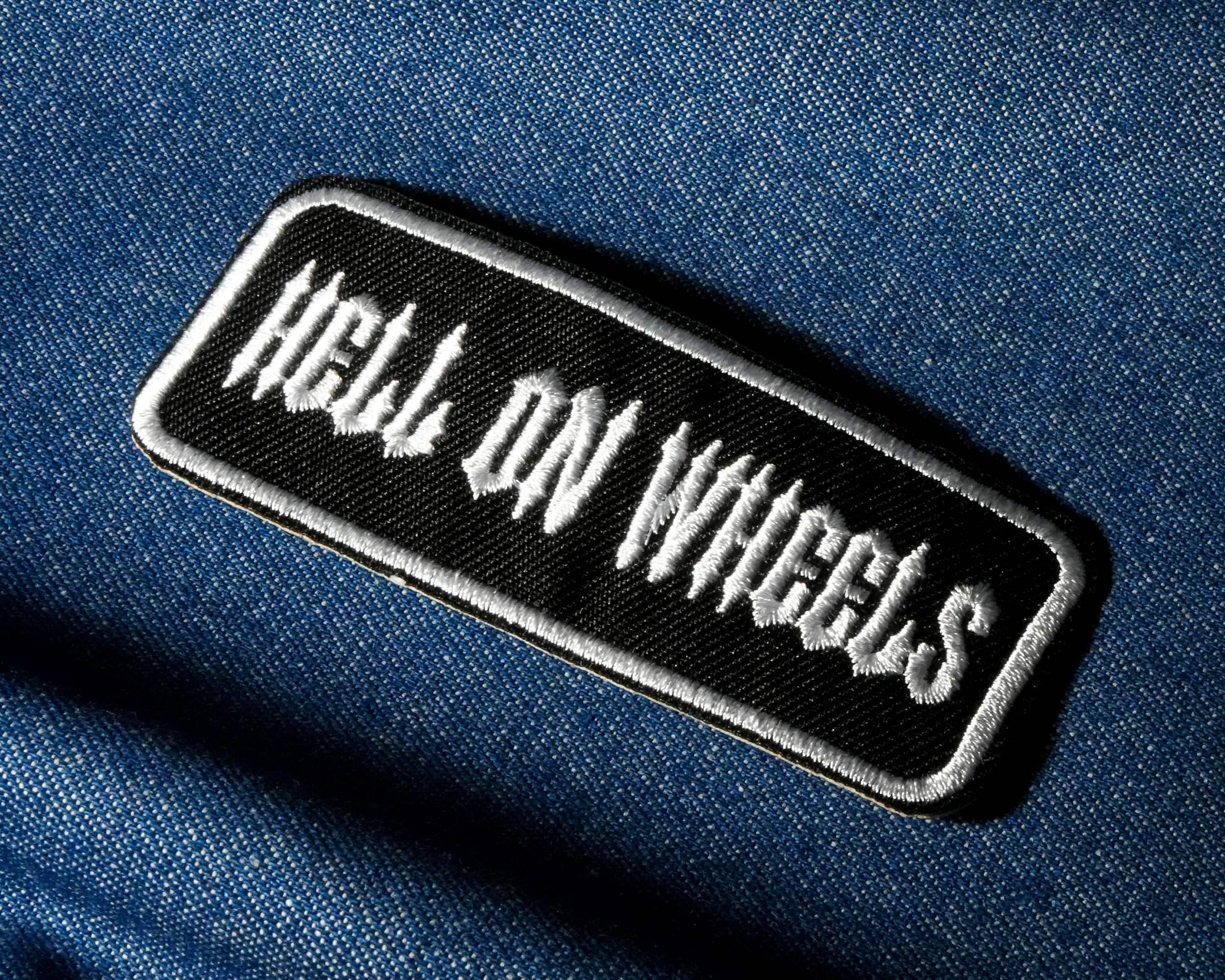 Hell On Wheels Patch Iron On (9 x 3.5cm)