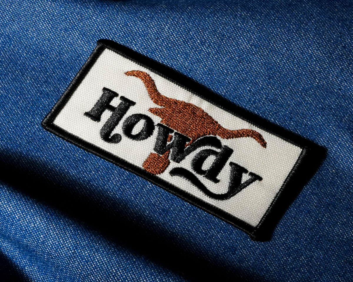 Howdy Buffalo Wild West Patch Iron On (9x 4cm) – Tigoli